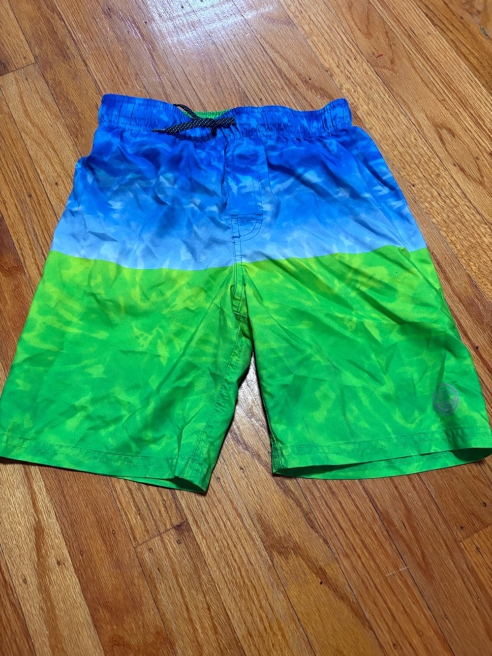 ZeroXposur Blue & Green Boys' Colorblock Swim Trunks